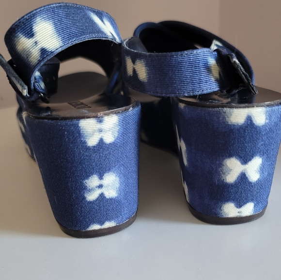 J.Crew Marcie tiedye slingback platforms - Picture 2 of 3